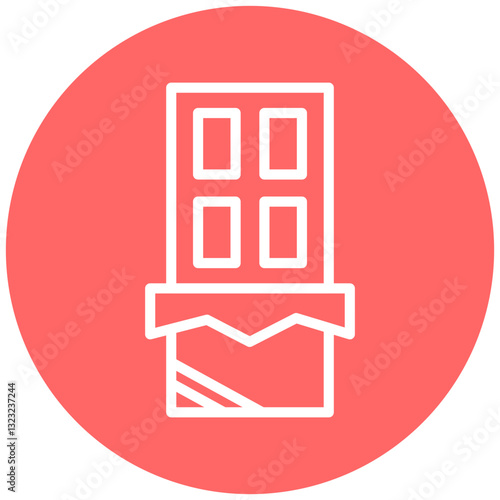 Dark Chocolate Vector Design Icon Style