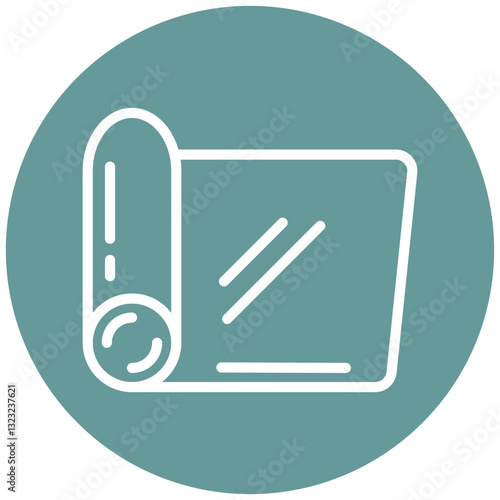 Yoga Mat Vector Design Icon Style