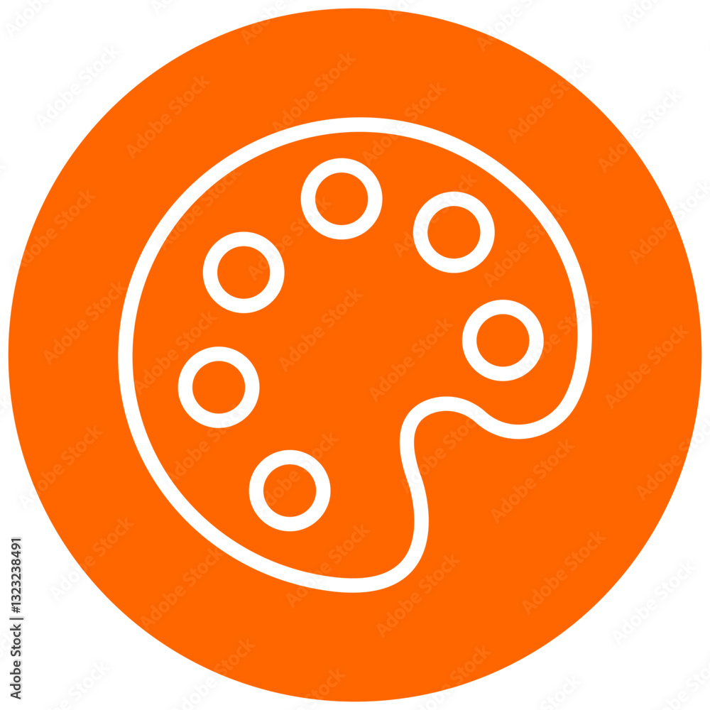 Fototapeta premium Vector Design Color Palette Icon Style