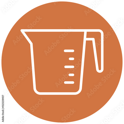Vector Design Measuring Cup Icon Style