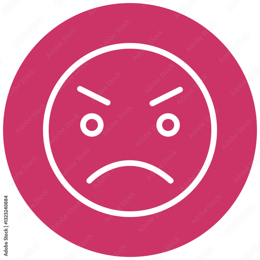 Vector Design Angry Icon Style Vector Design Angry Icon Style