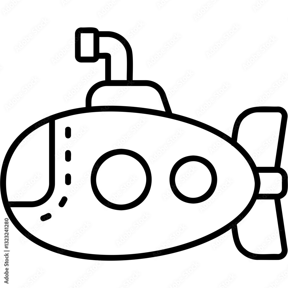 Fototapeta premium Submarine Icon