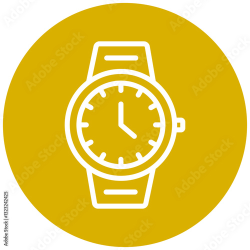 Vector Design Wristwatch Icon Style