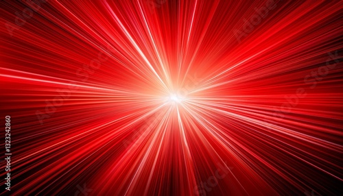red ray sunburst style abstract background