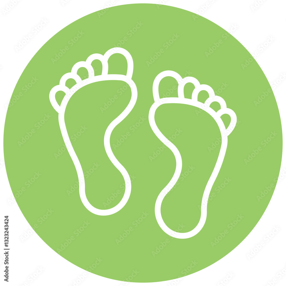 Vector Design Footprint Icon Style