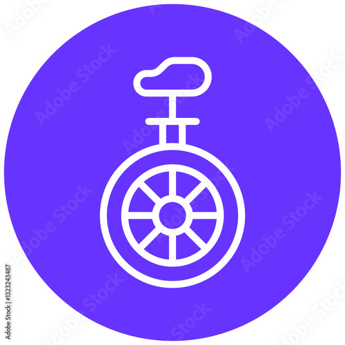 Vector Design Monocycle Icon Style