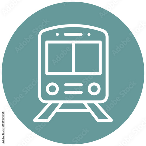 Vector Design Train Icon Style
