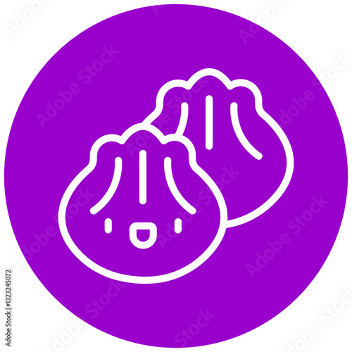 Vector Design Dumplings Icon Style