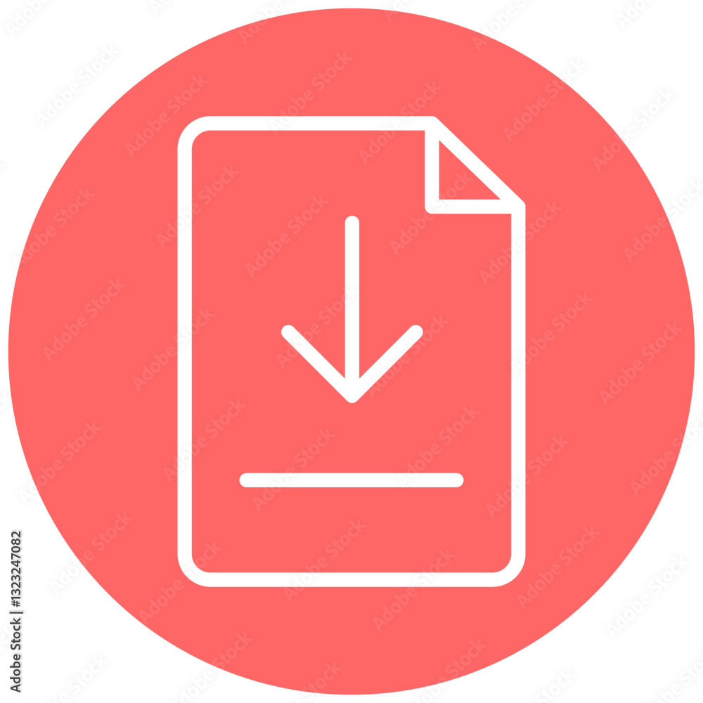 Vector Design Download File Icon Style Vector Design Download File Icon Style