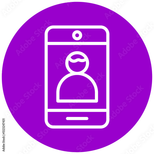 Vector Design Front Camera Icon Style