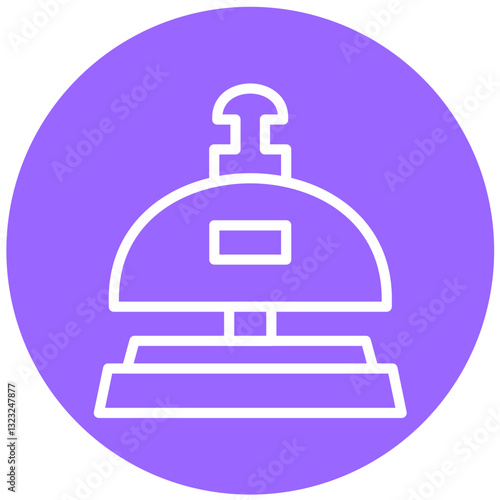 Vector Design Reception Bell Icon Style