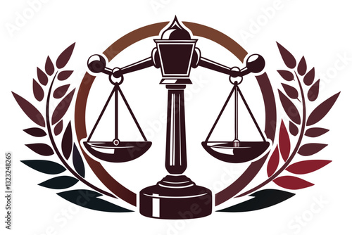 A gavel and scales symbolizing the fundamental principles of justice and legal fairness in society, Symbol of law Judges gavel and scales