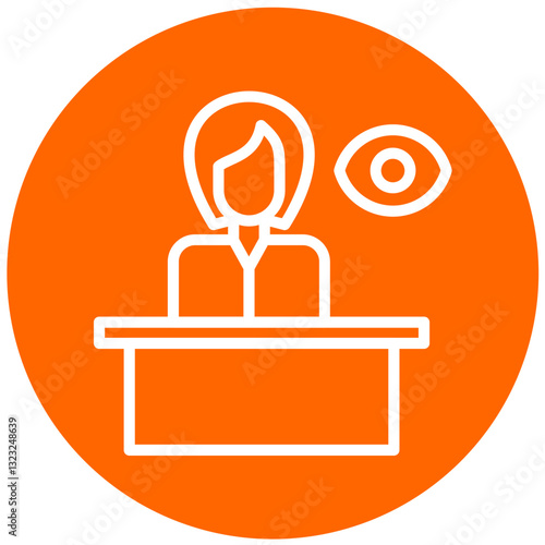 Vector Design Witness Icon Style