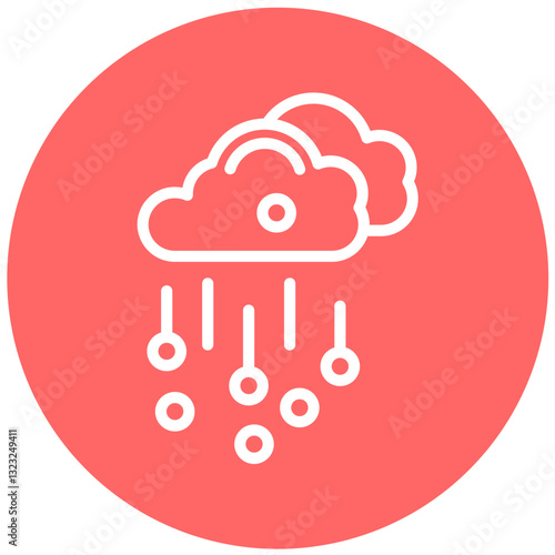 Vector Design Hail Icon Style