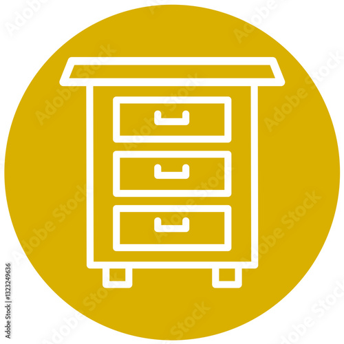Vector Design Drawers Icon Style