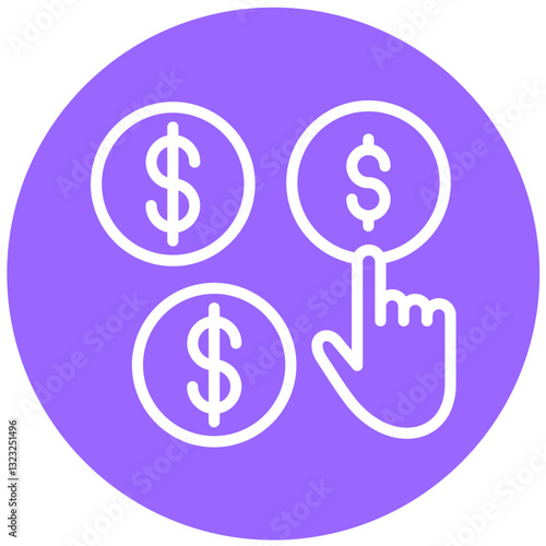Vector Design Pay Per Click Icon Style
