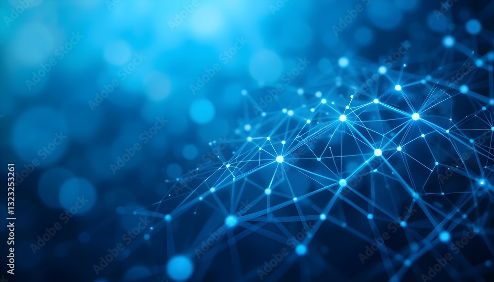 Fototapeta premium abstract blue background with bubbles