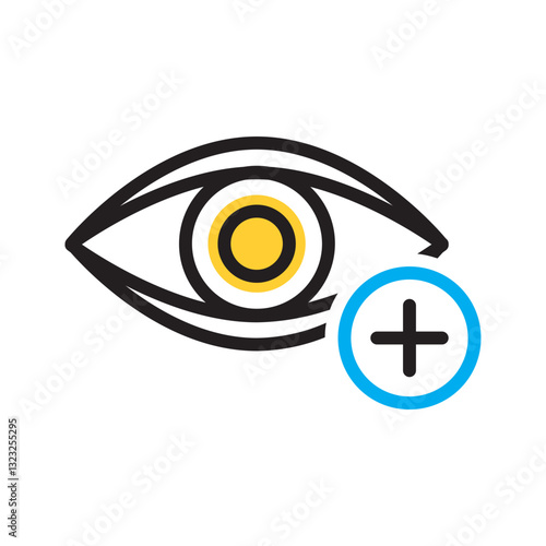 Vector multi color icon for Farsight lens