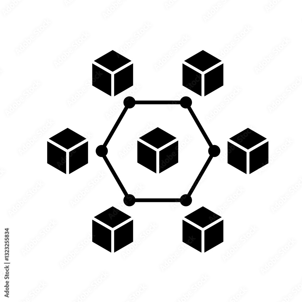 Blockchain Icon Blockchain Icon