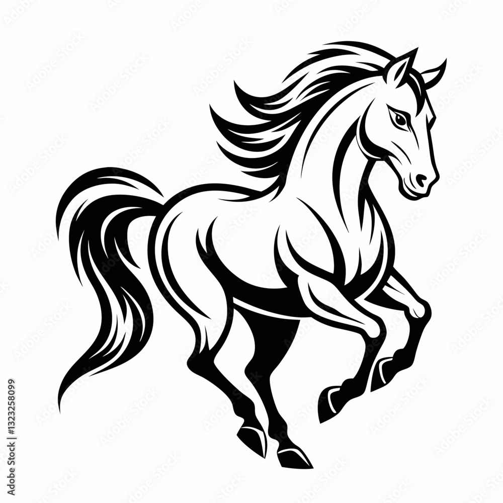 Obraz premium horse vector illustration