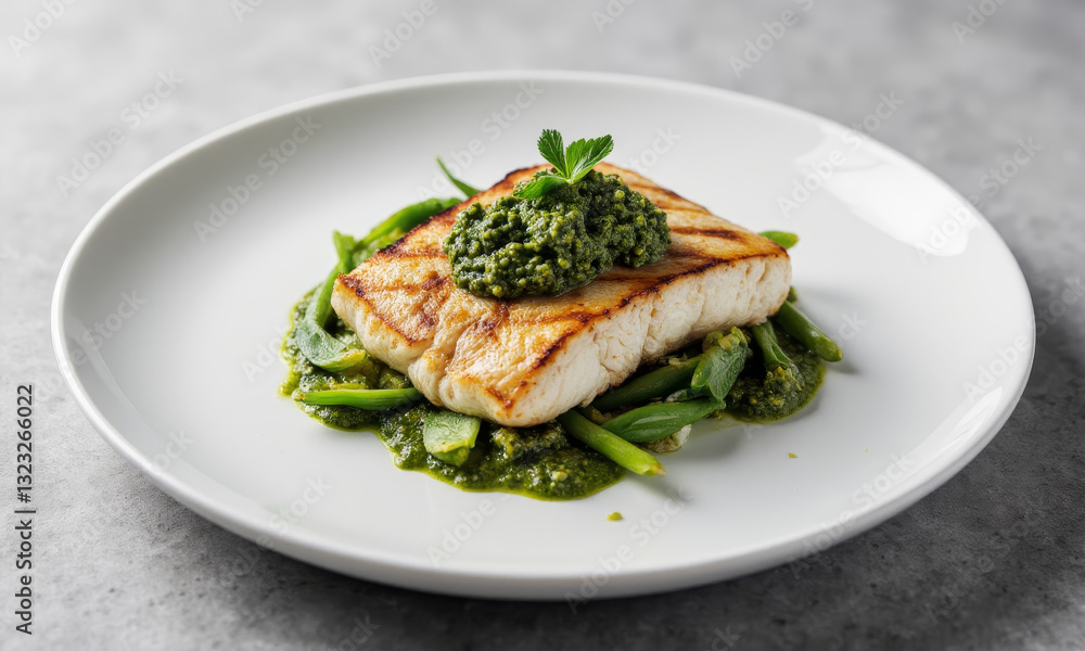 Grilled Swordfish with Pesto Grilled Swordfish with Pesto