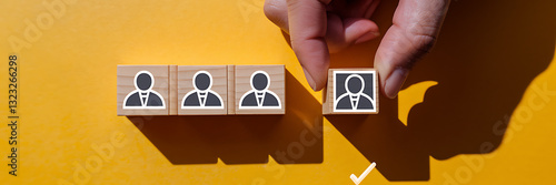 Obraz na płótnie Employee Selection and Recruitment, recruitment, hiring process, employee selection, HR, human resources, talent acquisition, job hiring, candidate selection, business decision, recruitment strategy. w salonie