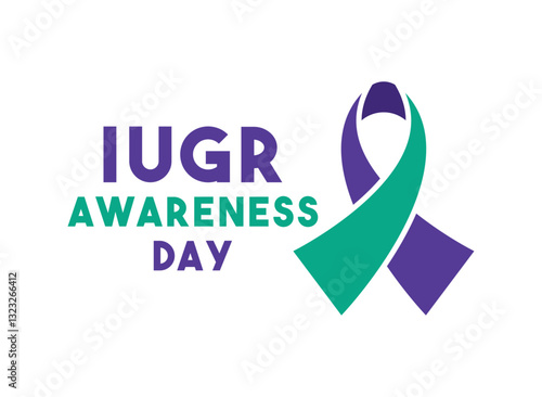 IUGR Awareness Day. March. White background.