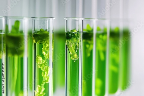 Wallpaper Mural Innovative algae growth in test tubes for renewable energy research Torontodigital.ca
