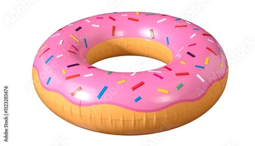 Wallpaper Mural PNG Donut 3d Swimming Tube inflatable Pool Float Water illustration accessory summer. Torontodigital.ca