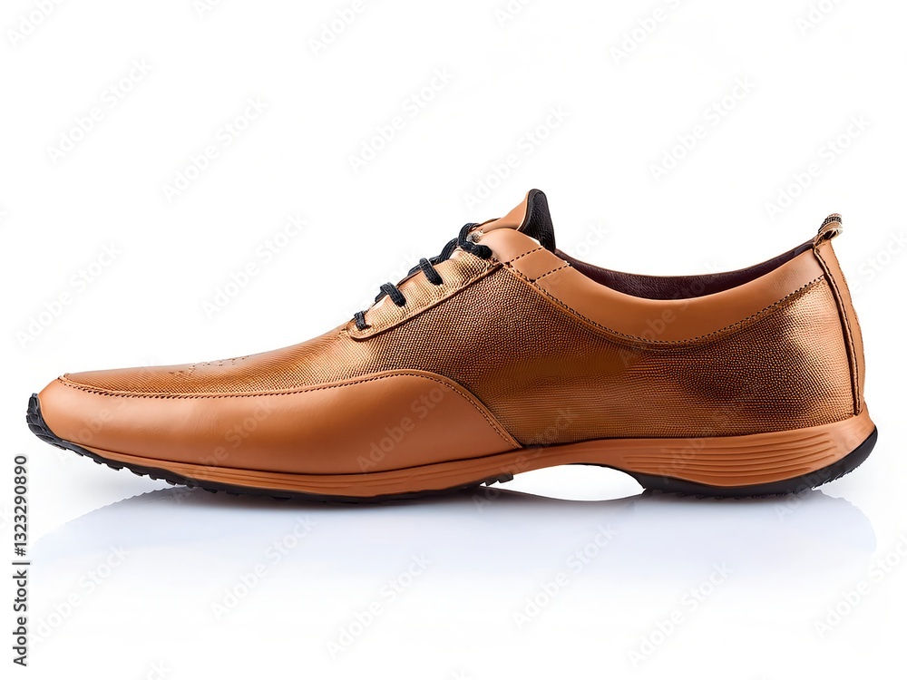 brown leather shoes isolated on white background brown leather shoes isolated on white background