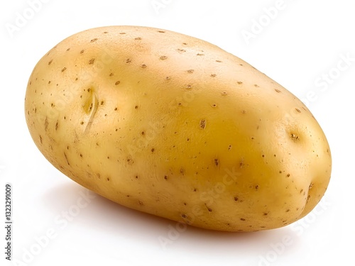 Raw potato isolated on a white background 