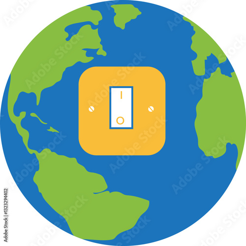 Earth Hour Illustration