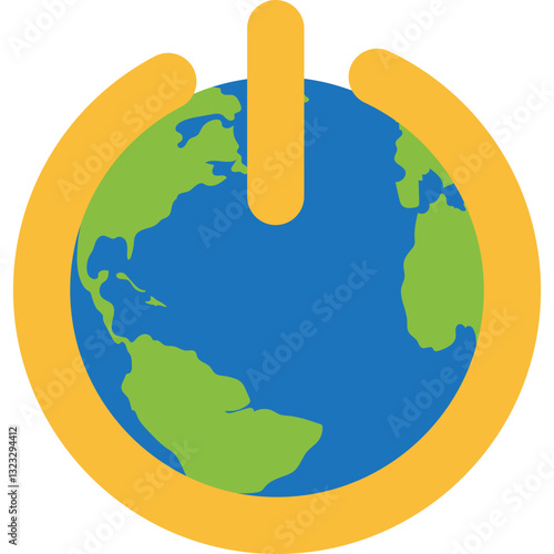 Earth Hour Illustration