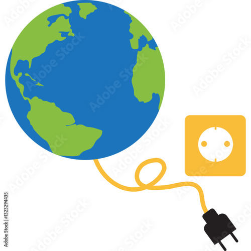 Earth Hour Illustration