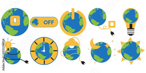 Earth Hour Illustration