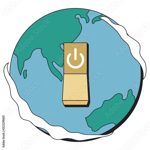 Earth Hour Illustration