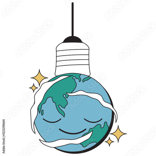 Earth Hour Illustration