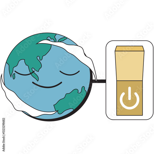 Earth Hour Illustration