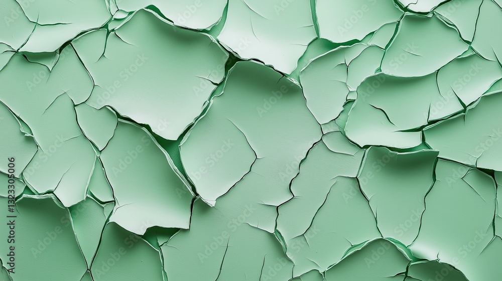 Close-up of a textured surface with a light green color. the surface appears to be made up of small, irregularly shaped pieces that are jagged and uneven. Close-up of a textured surface with a light green color. the surface appears to be made up of small, irregularly shaped pieces that are jagged and uneven.