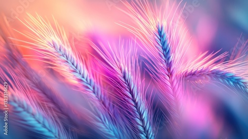 Wallpaper Mural Vibrant Wheat in Pastel Hues Torontodigital.ca