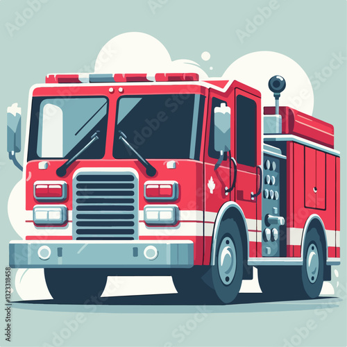 illustration of fire truck