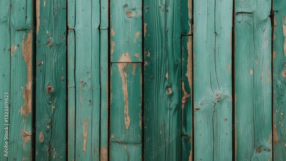 Weathered green wooden boards arranged vertically, displaying an aged texture with natural imperfections on a slightly angled layout. Weathered green wooden boards arranged vertically, displaying an aged texture with natural imperfections on a slightly angled layout.
