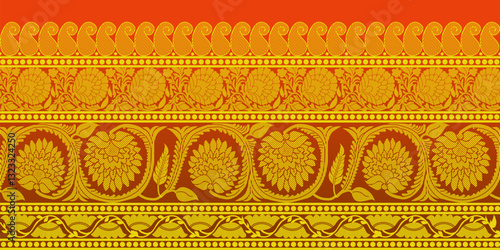 beautiful graphic saree design and this sari design is in Indian style which is for textile fashion industry and it can be used as wallpaper backdrop and website bg this style is originated in india 