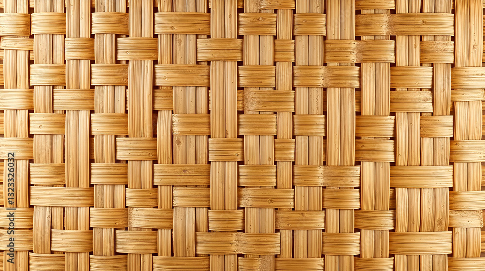 Beautiful background from light geometrical square woven natural wooden strips pattern or wickerwork polirattan texture background Beautiful background from light geometrical square woven natural wooden strips pattern or wickerwork polirattan texture background