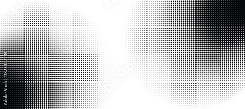 Halftone background vector. Monochrome Abstract dot, Gradient halftone dots for background pattern and texture. 