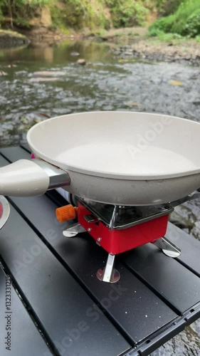 Outdoor Cooking: Starting a Portable Gas Stove