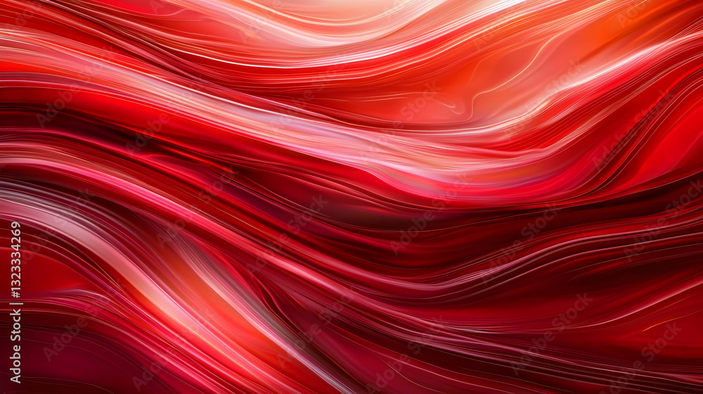 Abstract Red Wavy Light Streaks Against Dark Backdrop Dynamic Design with Flare and Modern Style Abstract Red Wavy Light Streaks Against Dark Backdrop Dynamic Design with Flare and Modern Style