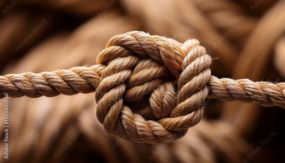 intricate weaving a close up of a natural rope knot intricate weaving a close up of a natural rope knot