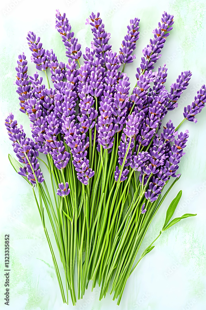 Fototapeta premium A vibrant bunch of lavender blossoms