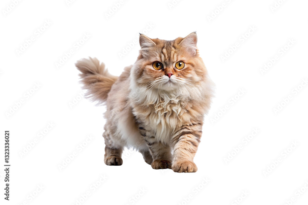 Obraz premium Selkirk Rex (Longhair) Cat PNG Image – HD and Isolated for Design Use